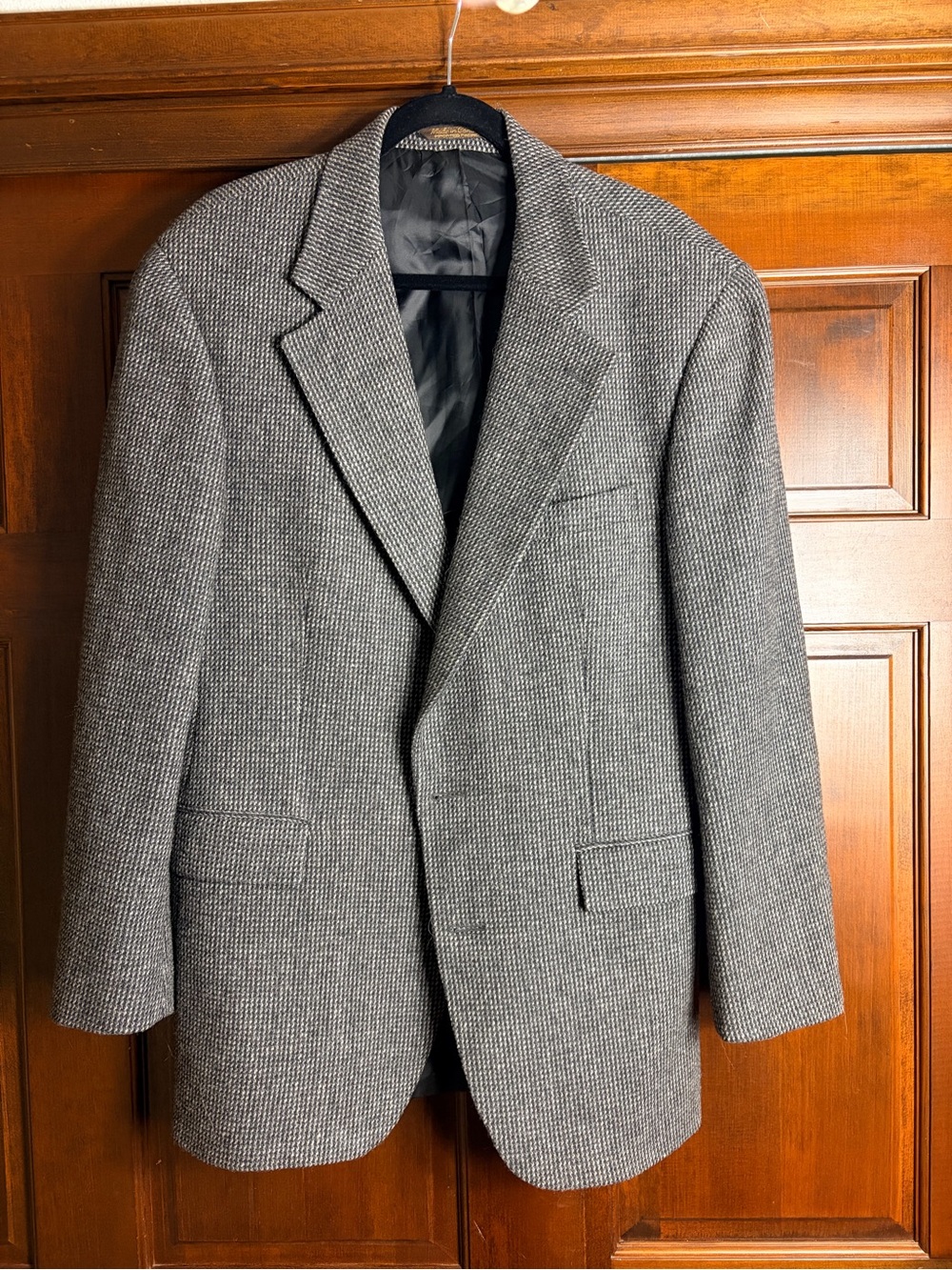 Vintage Chaps Ralph Lauren 100% Wool Herringbone Sport Coat Blazer 46R